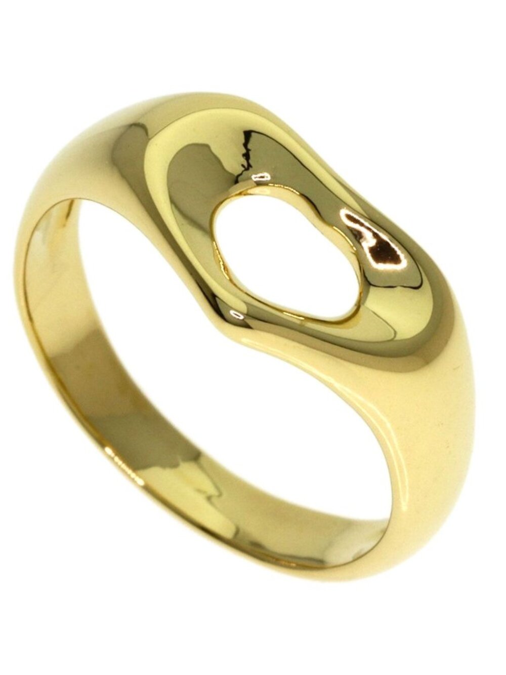 Tiffany & Co Open Heart Ring 18k Yellow Gold